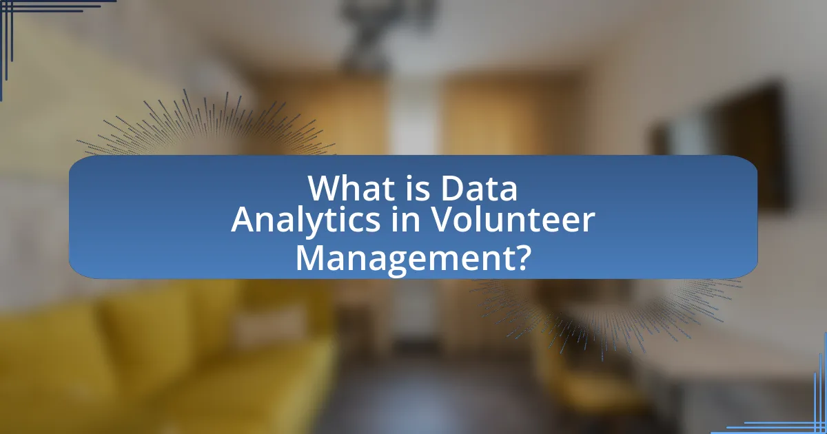 What is Data Analytics in Volunteer Management?